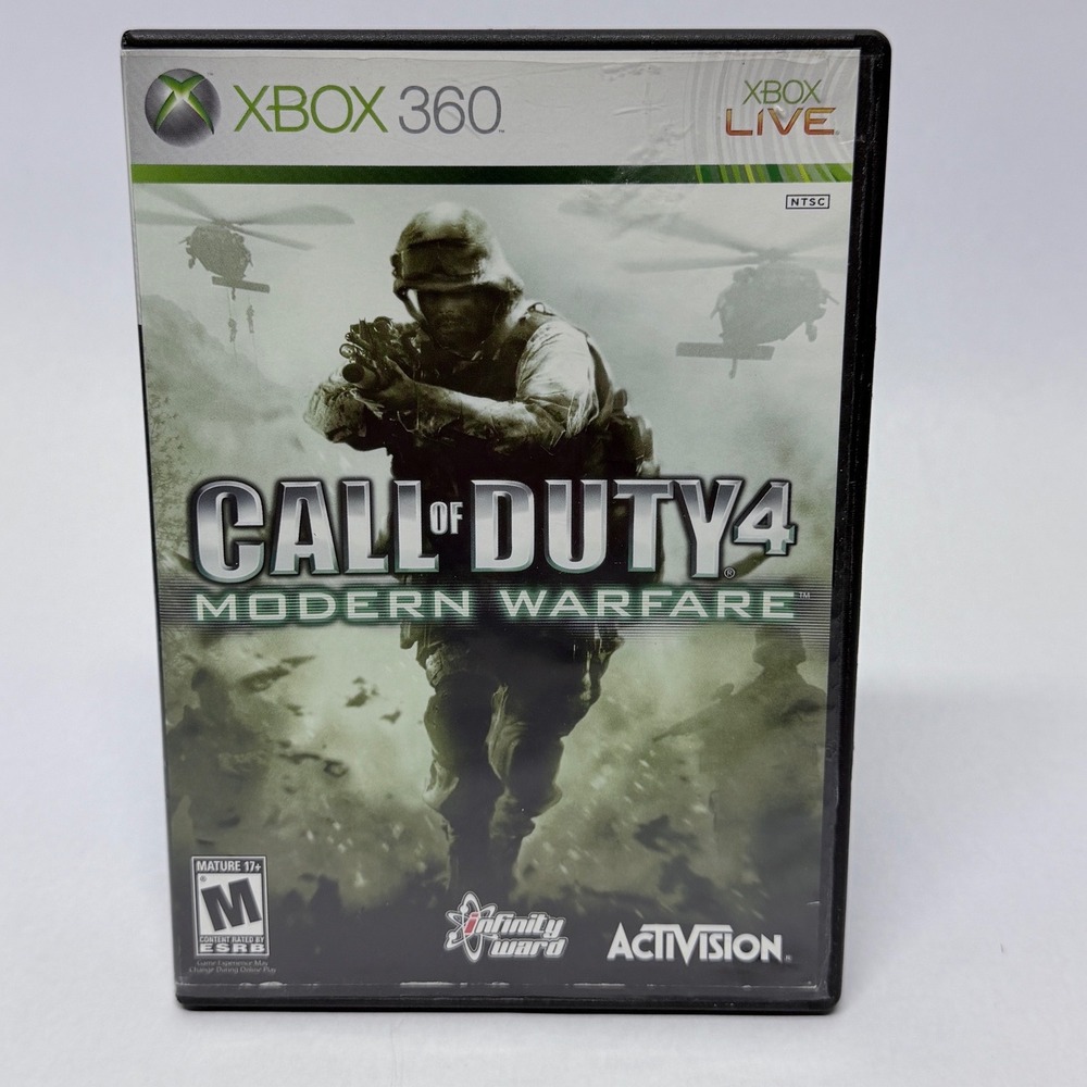 Call of Duty 4 Modern Warfare Xbox 360 Activision Infinity Ward FPS Video Game